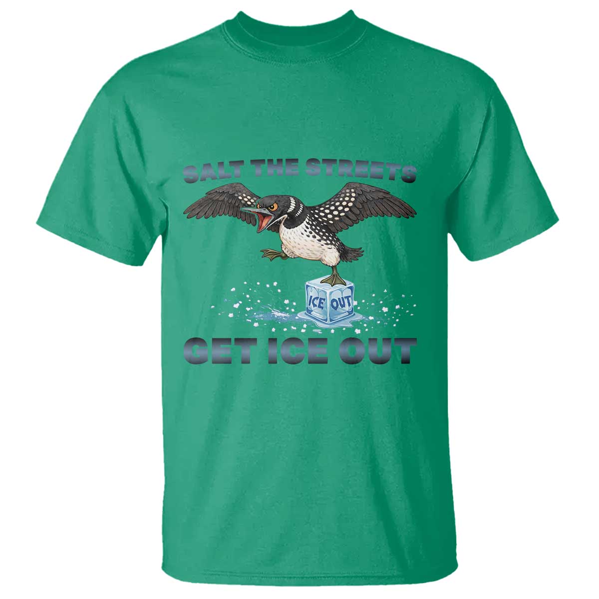 Minnesota Loon Salt The Streets Get Ice Out T Shirt