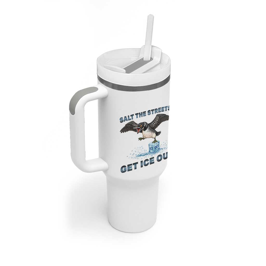 Minnesota Loon Salt The Streets Get Ice Out Tumbler With Handle