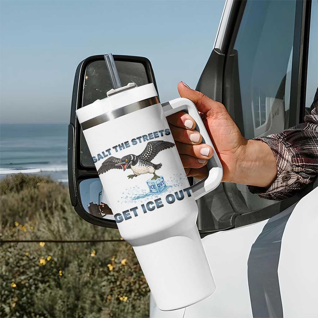Minnesota Loon Salt The Streets Get Ice Out Tumbler With Handle