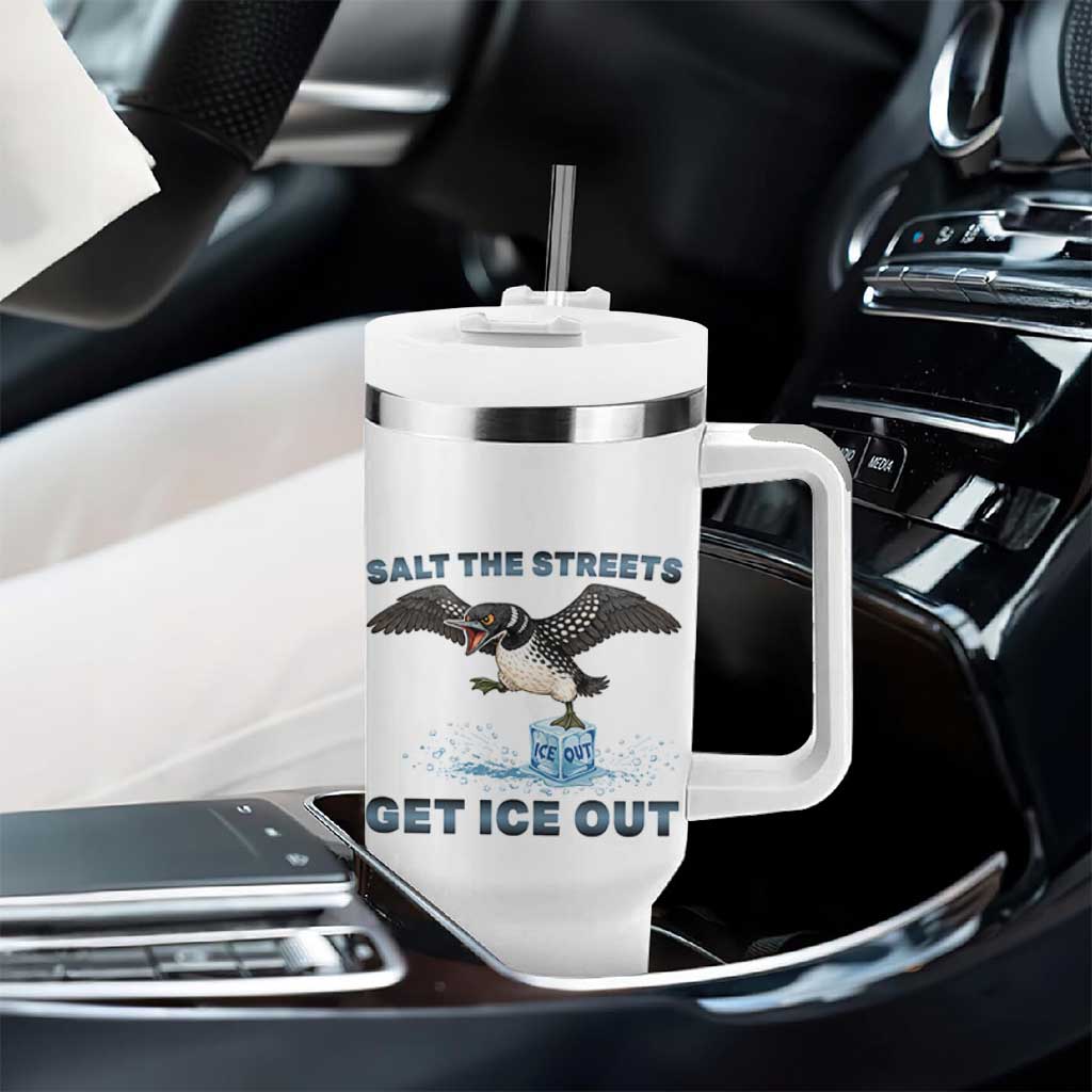 Minnesota Loon Salt The Streets Get Ice Out Tumbler With Handle
