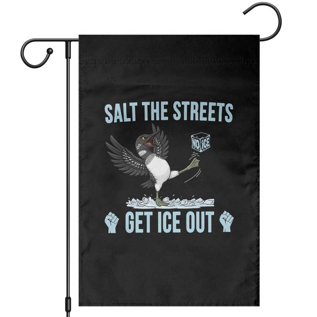 Salt The Streets Get Ice Out Garden Flag Resist Minneapolis Political
