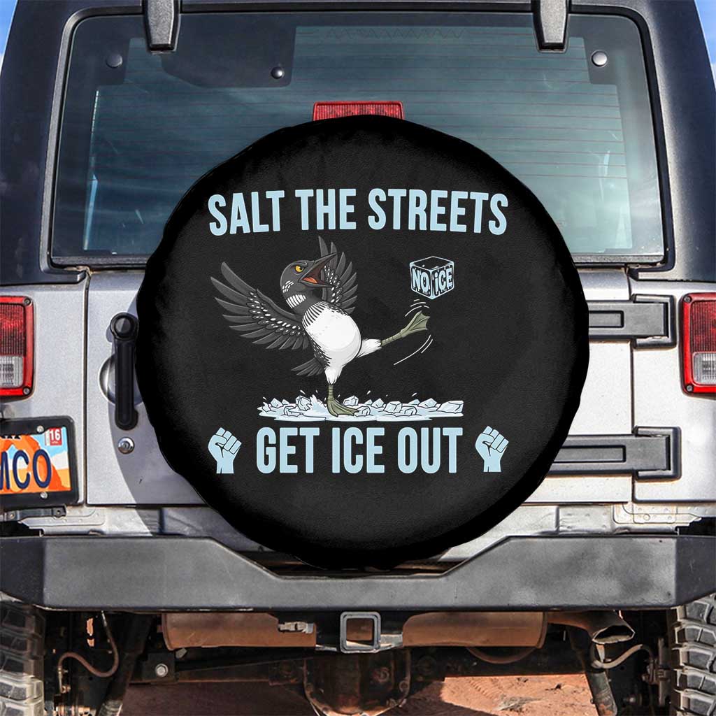 Salt The Streets Get Ice Out Spare Tire Cover Resist Minneapolis Political