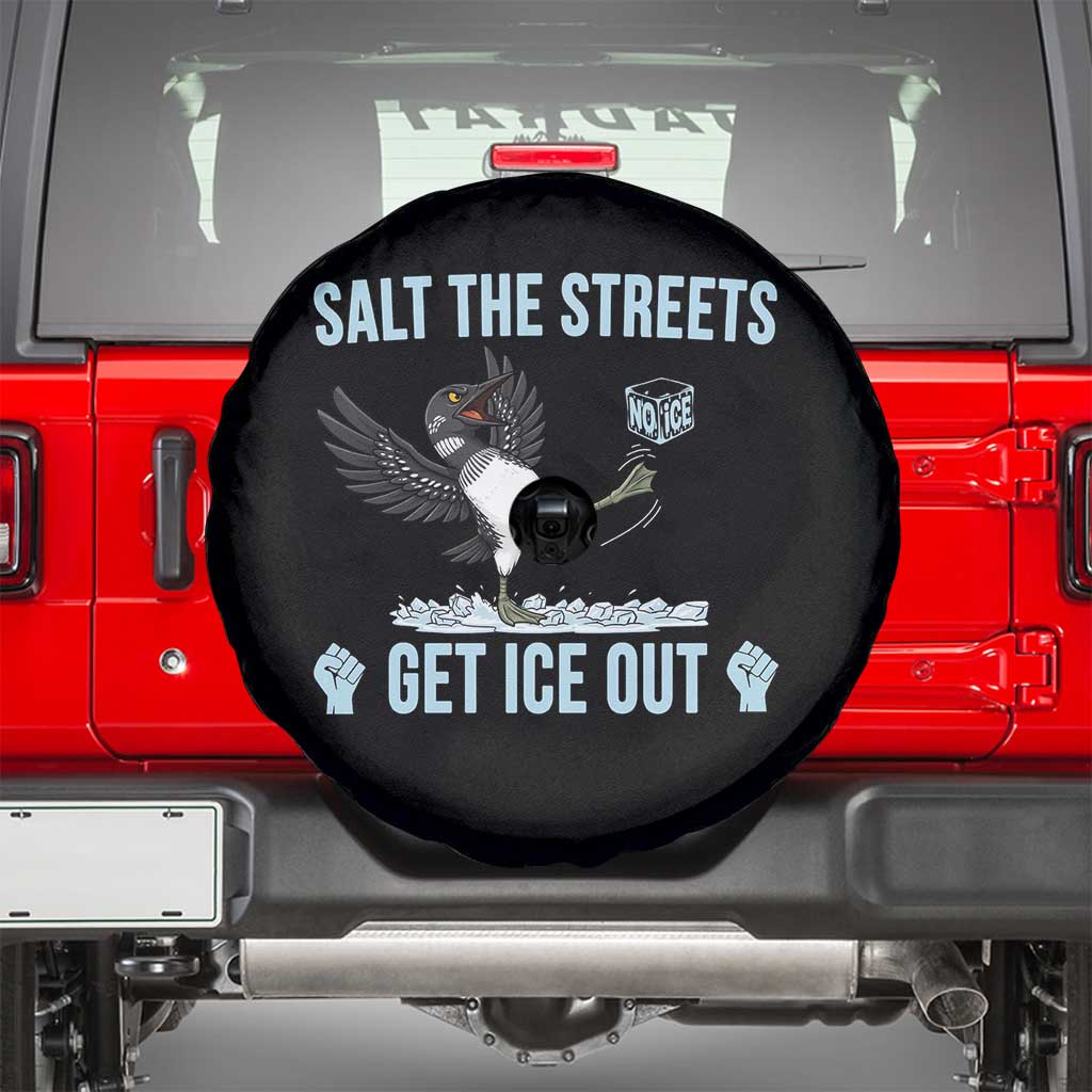 Salt The Streets Get Ice Out Spare Tire Cover Resist Minneapolis Political