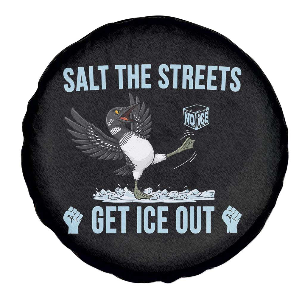 Salt The Streets Get Ice Out Spare Tire Cover Resist Minneapolis Political