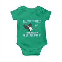 Salt The Streets Get Ice Out Baby Onesie Resist Minneapolis Political