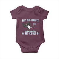 Salt The Streets Get Ice Out Baby Onesie Resist Minneapolis Political