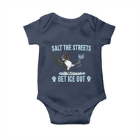 Salt The Streets Get Ice Out Baby Onesie Resist Minneapolis Political