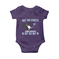 Salt The Streets Get Ice Out Baby Onesie Resist Minneapolis Political