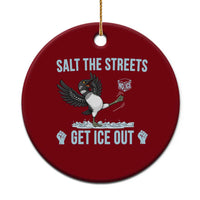 Salt The Streets Get Ice Out Ceramic Ornament Resist Minneapolis Political