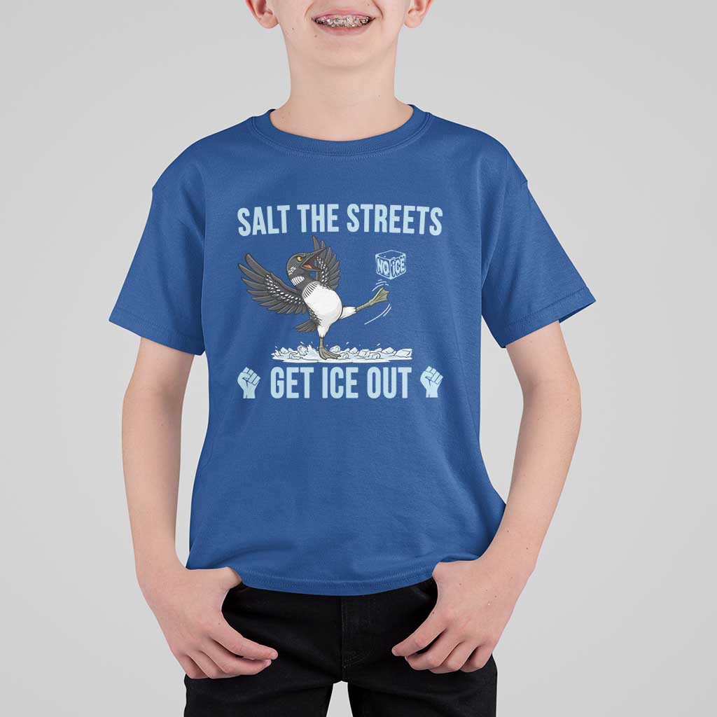Salt The Streets Get Ice Out T Shirt For Kid Resist Minneapolis Political