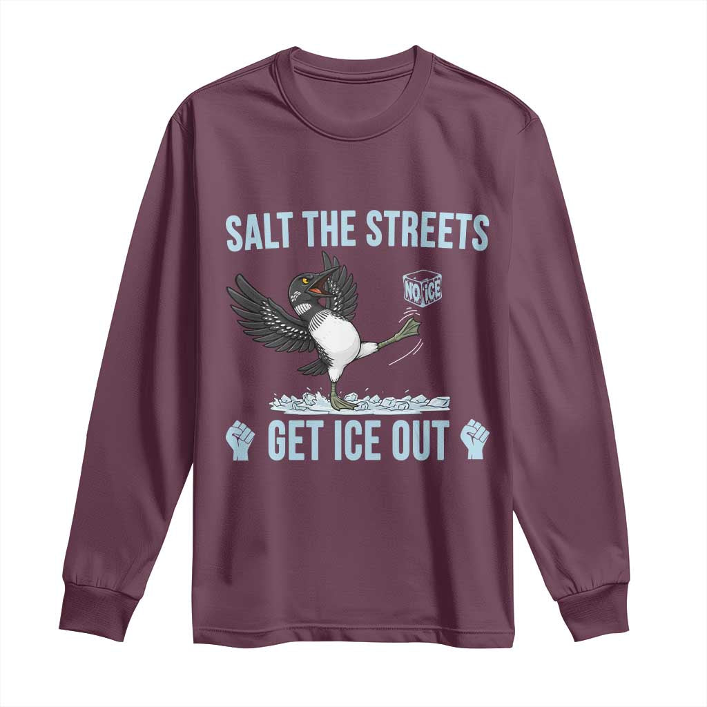 Salt The Streets Get Ice Out Long Sleeve Shirt Resist Minneapolis Political