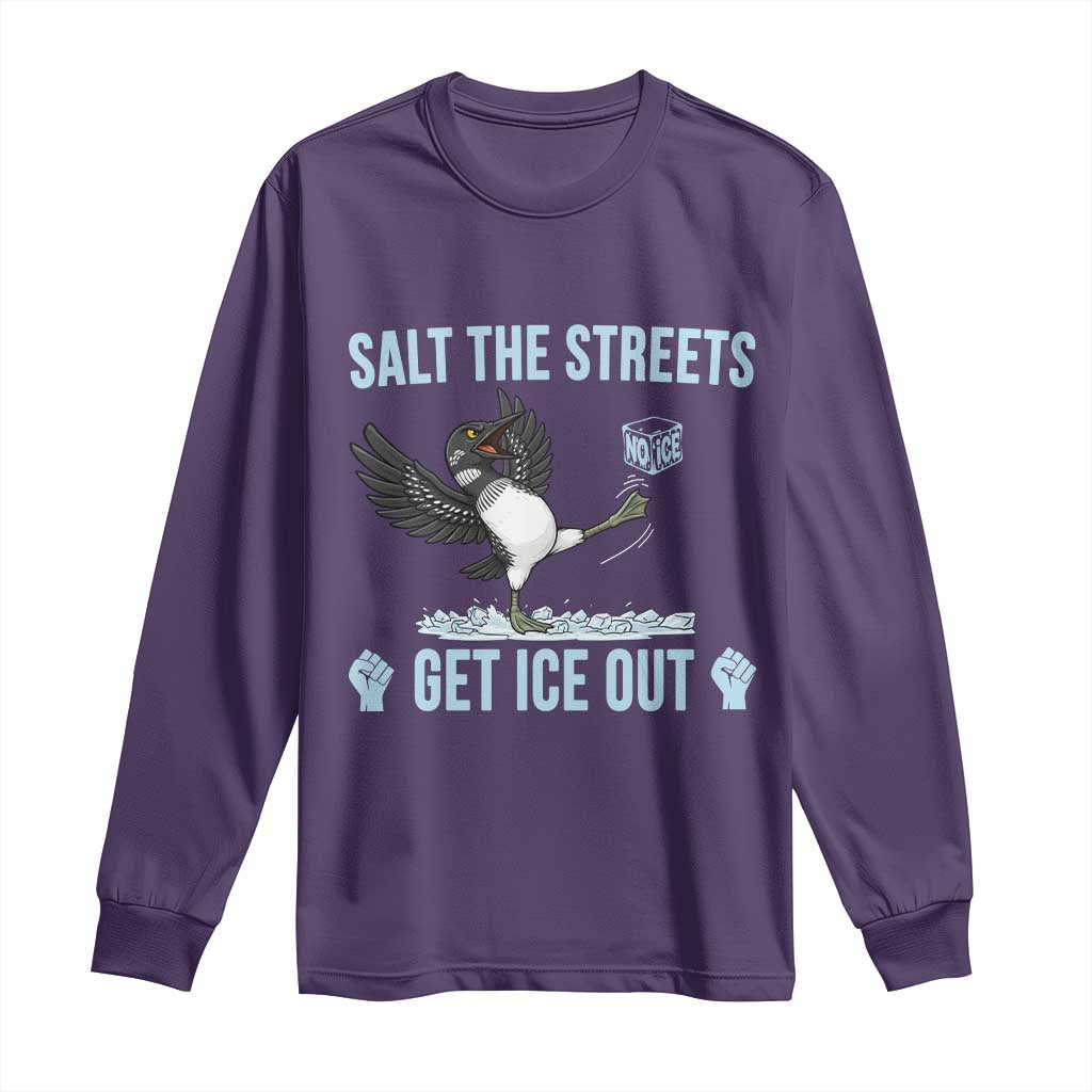 Salt The Streets Get Ice Out Long Sleeve Shirt Resist Minneapolis Political