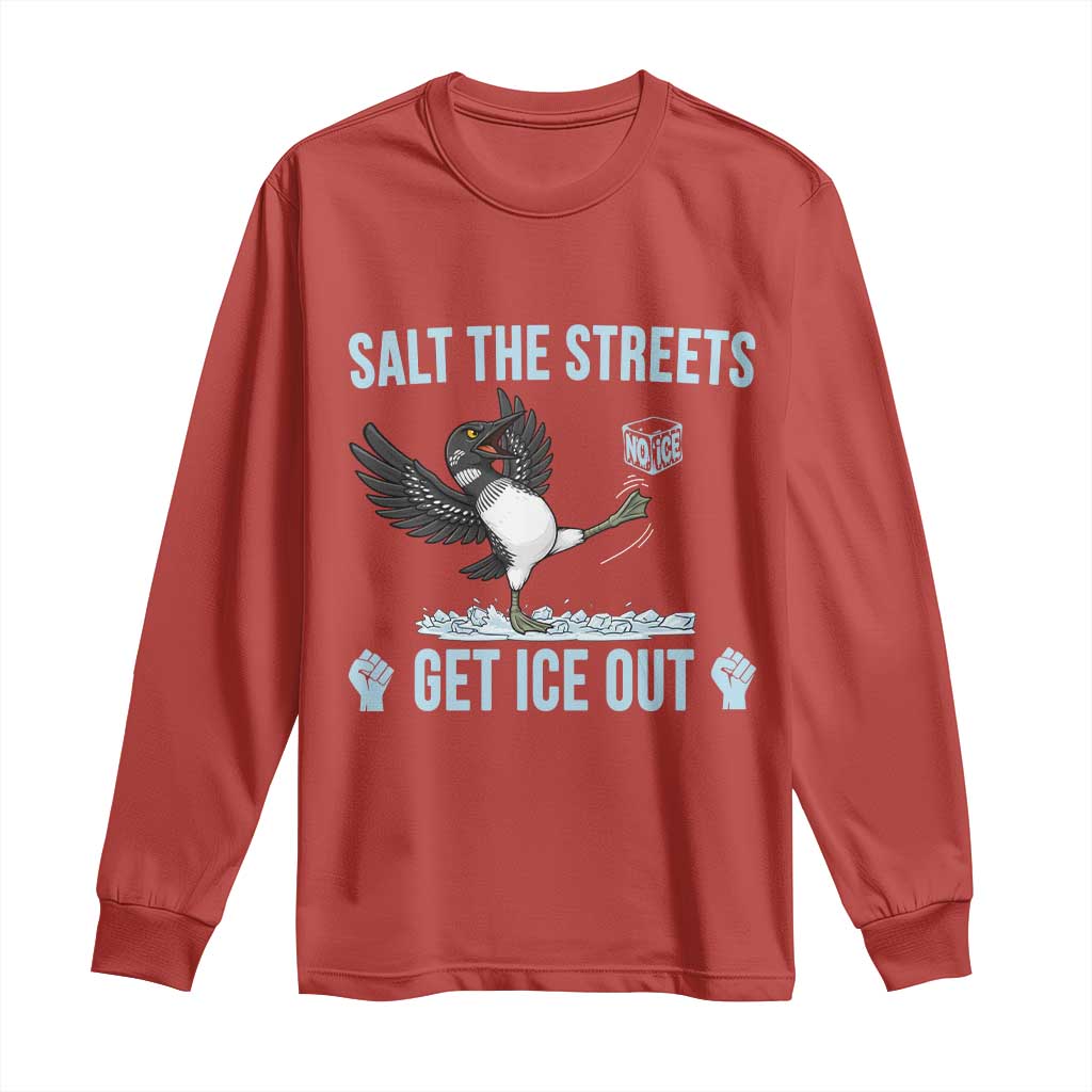 Salt The Streets Get Ice Out Long Sleeve Shirt Resist Minneapolis Political