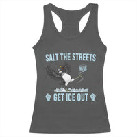 Salt The Streets Get Ice Out Racerback Tank Top Resist Minneapolis Political