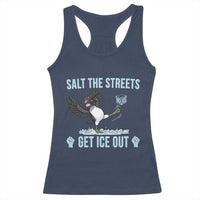 Salt The Streets Get Ice Out Racerback Tank Top Resist Minneapolis Political