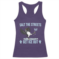 Salt The Streets Get Ice Out Racerback Tank Top Resist Minneapolis Political