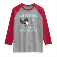 Salt The Streets Get Ice Out Raglan Shirt Resist Minneapolis Political