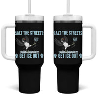 Salt The Streets Get Ice Out Tumbler With Handle Resist Minneapolis Political