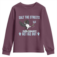 Salt The Streets Get Ice Out Youth Sweatshirt Resist Minneapolis Political