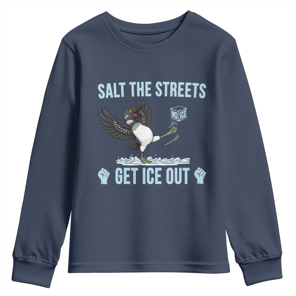 Salt The Streets Get Ice Out Youth Sweatshirt Resist Minneapolis Political