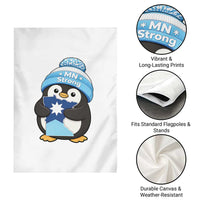 MN Strong Cute Penguin Garden Flag Minnesota State Pride Gift