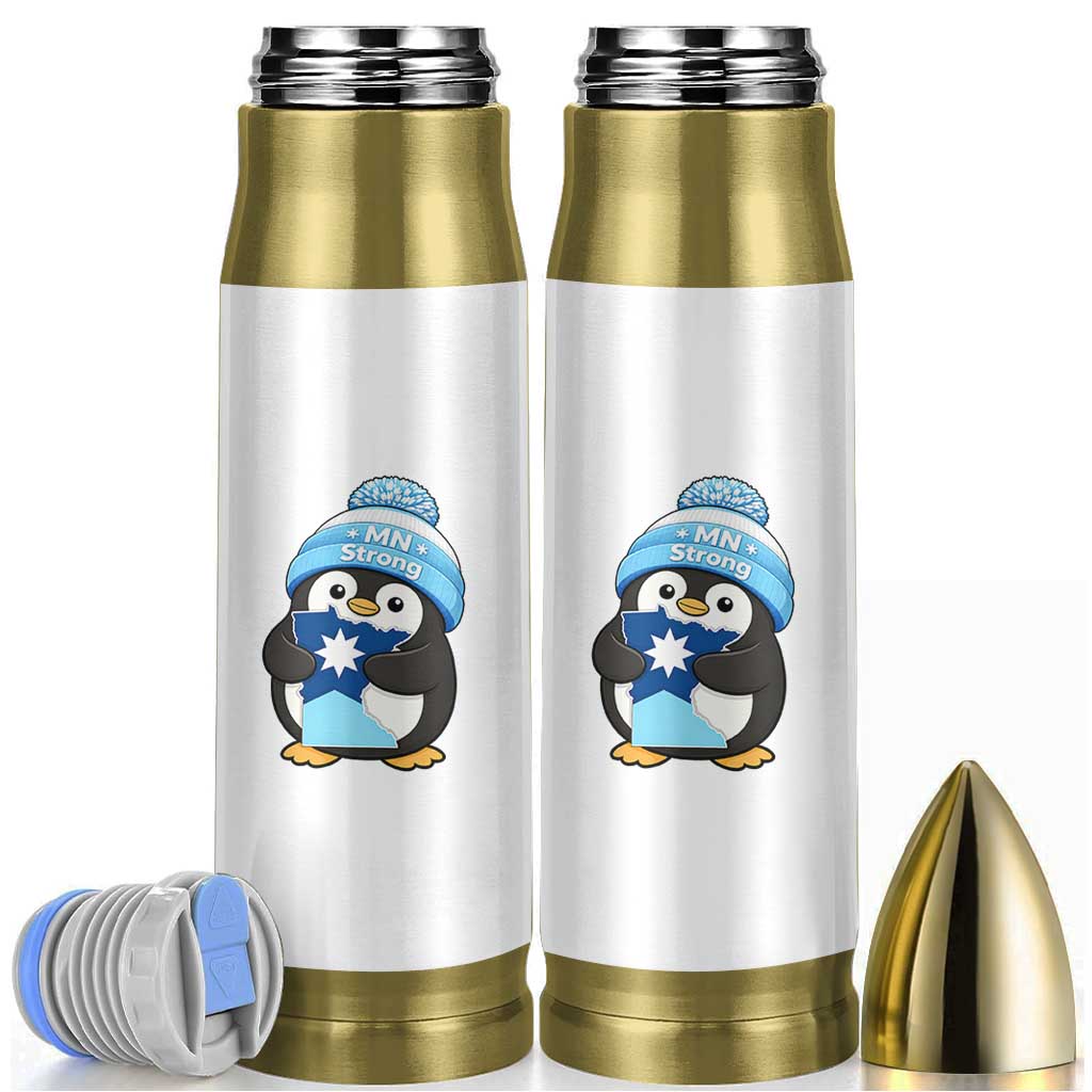 MN Strong Cute Penguin Bullet Tumbler Minnesota State Pride Gift