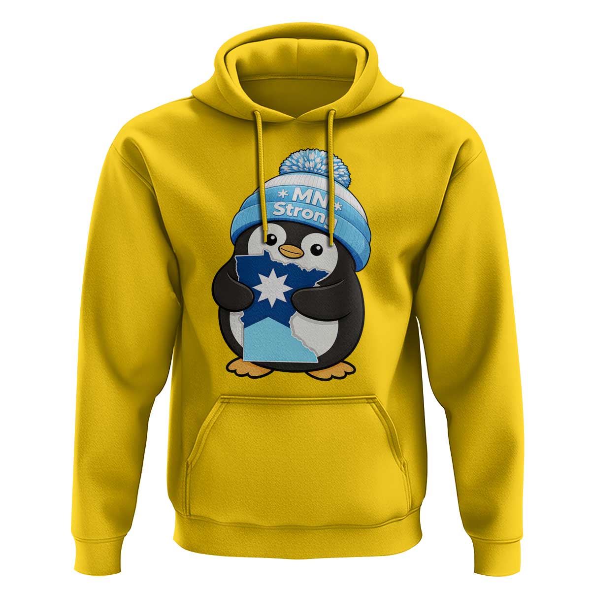 MN Strong Cute Penguin Hoodie Minnesota State Pride Gift