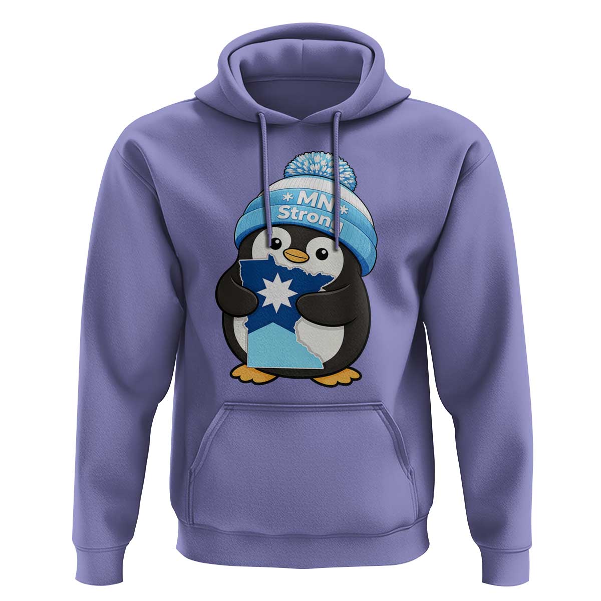MN Strong Cute Penguin Hoodie Minnesota State Pride Gift