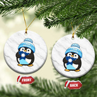 MN Strong Cute Penguin Ceramic Ornament Minnesota State Pride Gift