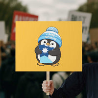 MN Strong Cute Penguin Protest Sign Minnesota State Pride Gift
