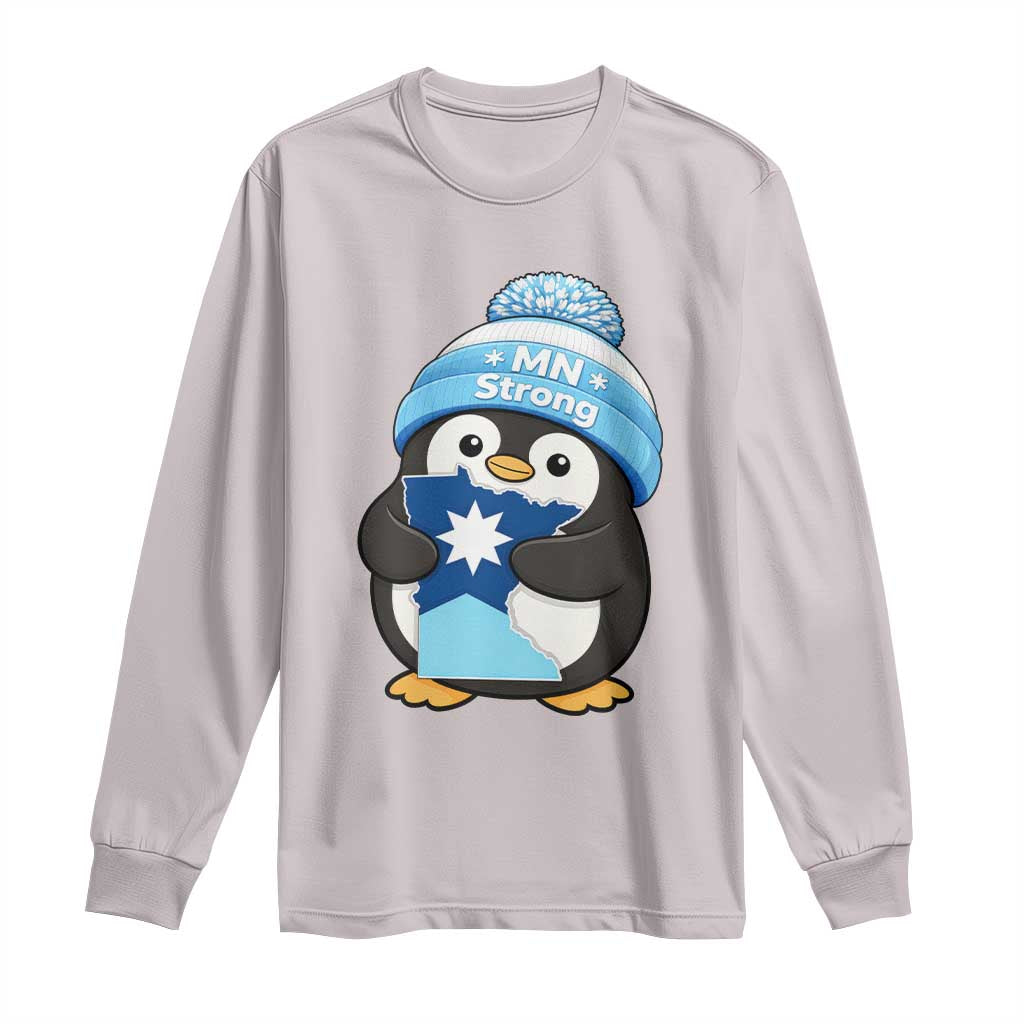MN Strong Cute Penguin Long Sleeve Shirt Minnesota State Pride Gift