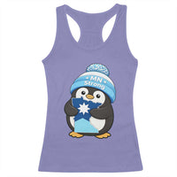 MN Strong Cute Penguin Racerback Tank Top Minnesota State Pride Gift