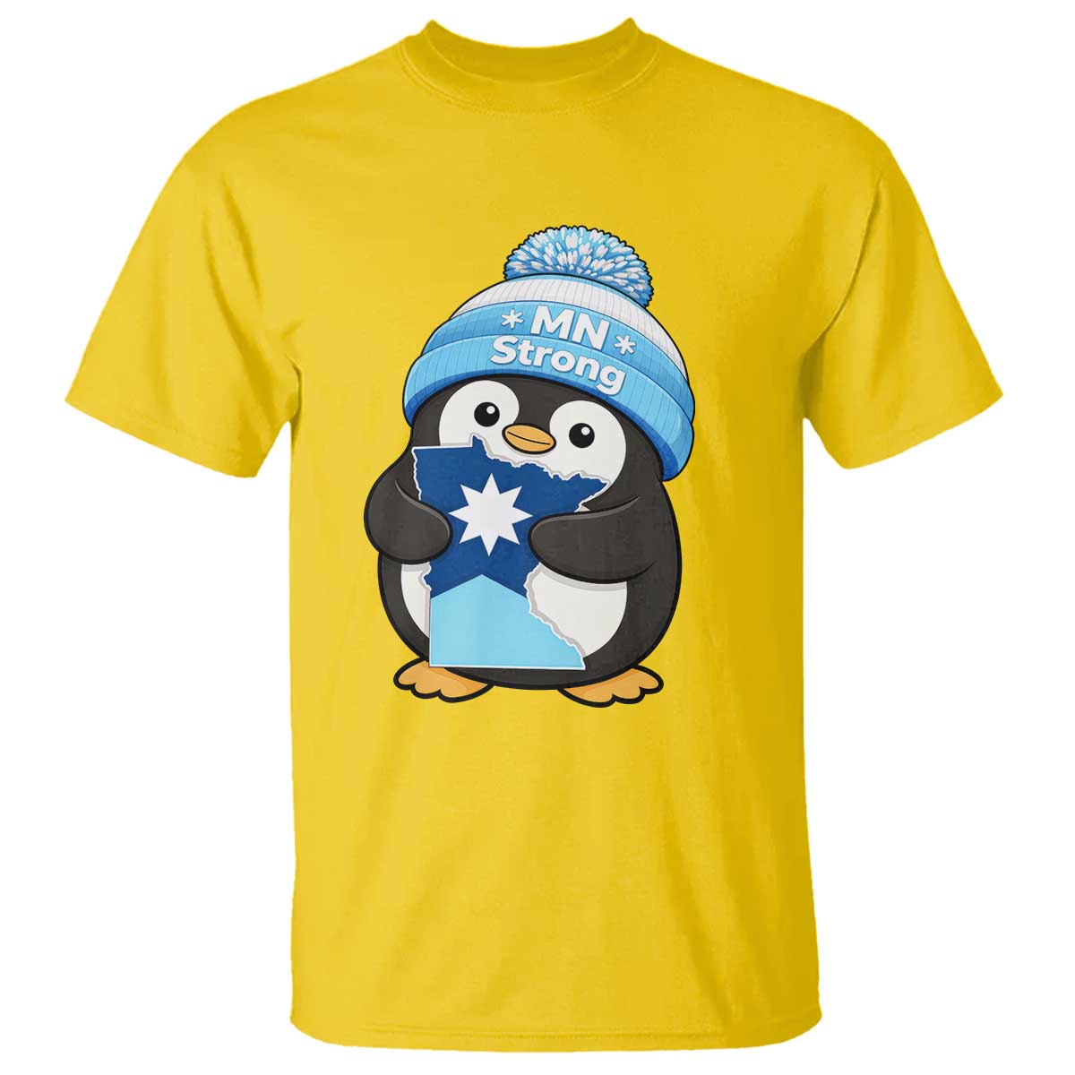 MN Strong Cute Penguin T Shirt Minnesota State Pride Gift