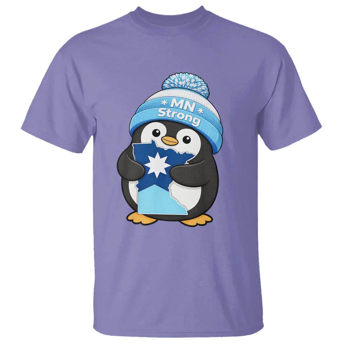 MN Strong Cute Penguin T Shirt Minnesota State Pride Gift