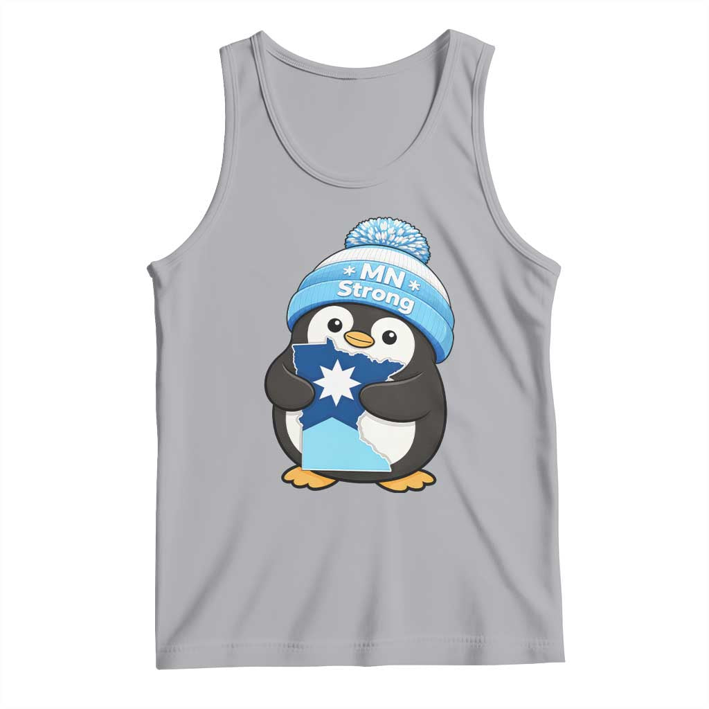 MN Strong Cute Penguin Tank Top Minnesota State Pride Gift