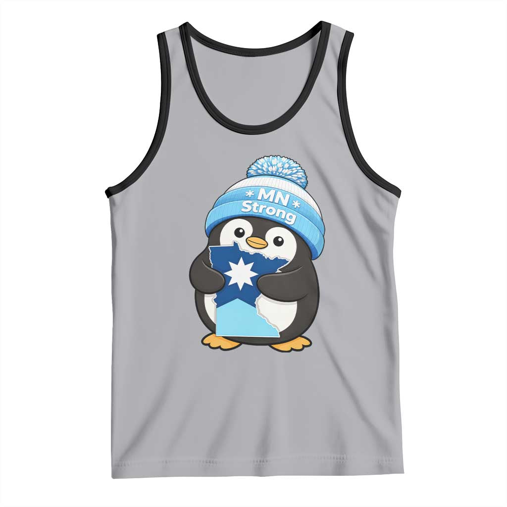 MN Strong Cute Penguin Tank Top Minnesota State Pride Gift