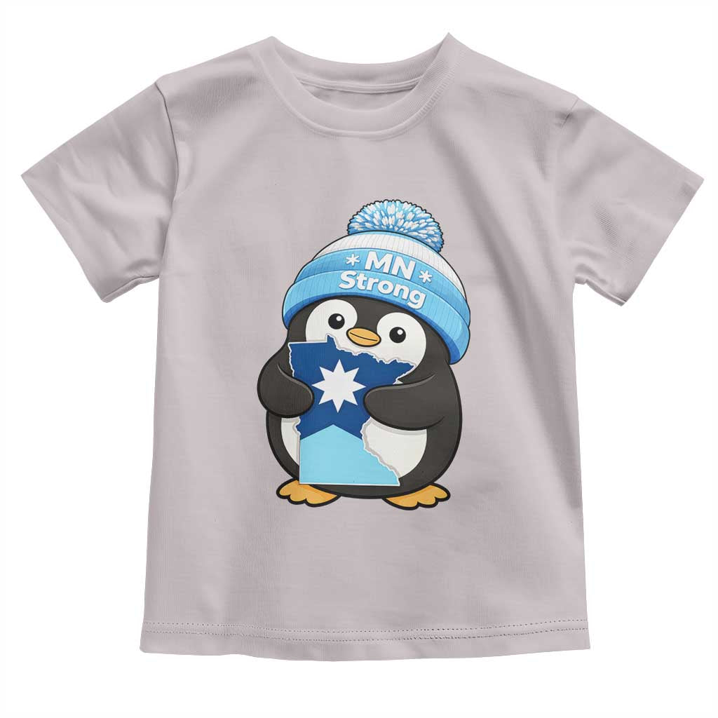 MN Strong Cute Penguin Toddler T Shirt Minnesota State Pride Gift