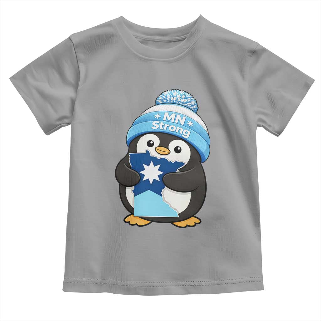 MN Strong Cute Penguin Toddler T Shirt Minnesota State Pride Gift