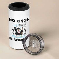 Funny Penguin Protest 4 in 1 Can Cooler Tumbler No Kings In America