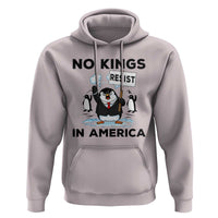 Funny Penguin Protest Hoodie No Kings In America