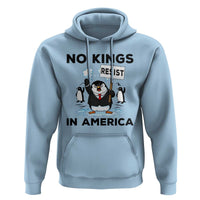 Funny Penguin Protest Hoodie No Kings In America