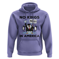 Funny Penguin Protest Hoodie No Kings In America