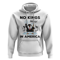 Funny Penguin Protest Hoodie No Kings In America