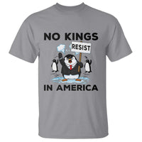 Funny Penguin Protest T Shirt No Kings In America