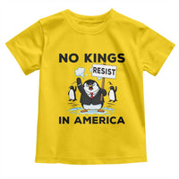 Funny Penguin Protest Toddler T Shirt No Kings In America