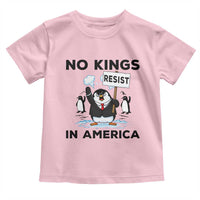 Funny Penguin Protest Toddler T Shirt No Kings In America