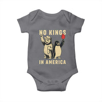 Funny Bear And Penguin Protest Baby Onesie No Kings In America