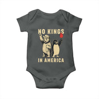Funny Bear And Penguin Protest Baby Onesie No Kings In America