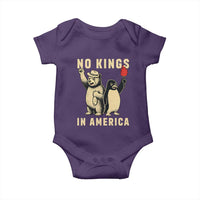 Funny Bear And Penguin Protest Baby Onesie No Kings In America