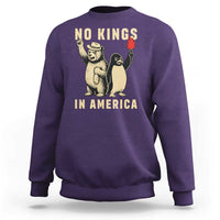 Funny Bear And Penguin Protest Sweatshirt No Kings In America